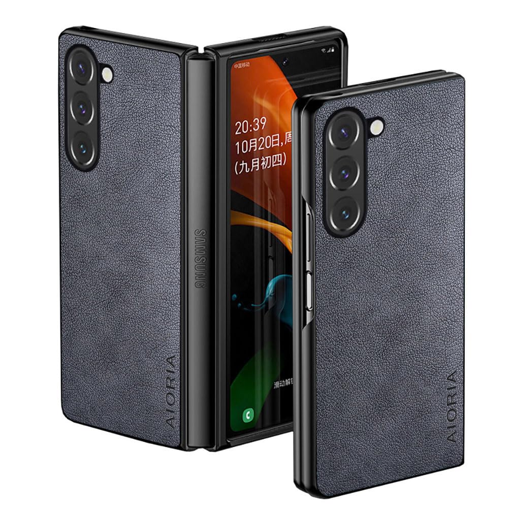 AIORIA for Samsung Galaxy Z Fold 8 Ultra Case Premium Leather Cover Retro Design Full Protective Case