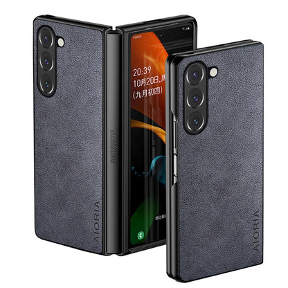 AIORIA for Samsung Galaxy Z Fold 8 Ultra Case Premium Leather Cover Retro Design Full Protective Case