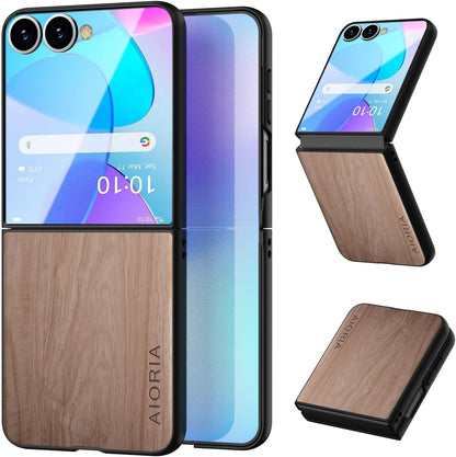 Case for Samsung Galaxy Z Flip 7 5G funda Bamboo Wood Pattern PU Leather Back Cover for Samsung Galaxy z flip7 zflip7 case (White, Galaxy Z Flip 7)