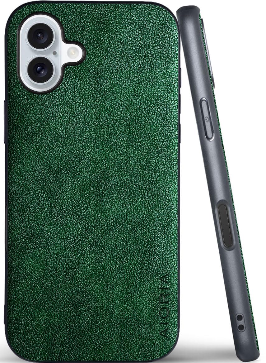AIORIA for iPhone 18 Pro Max Case Premium Leather Cover Retro Design Full Protective Case (Red, for iPhone 18 Pro Max)