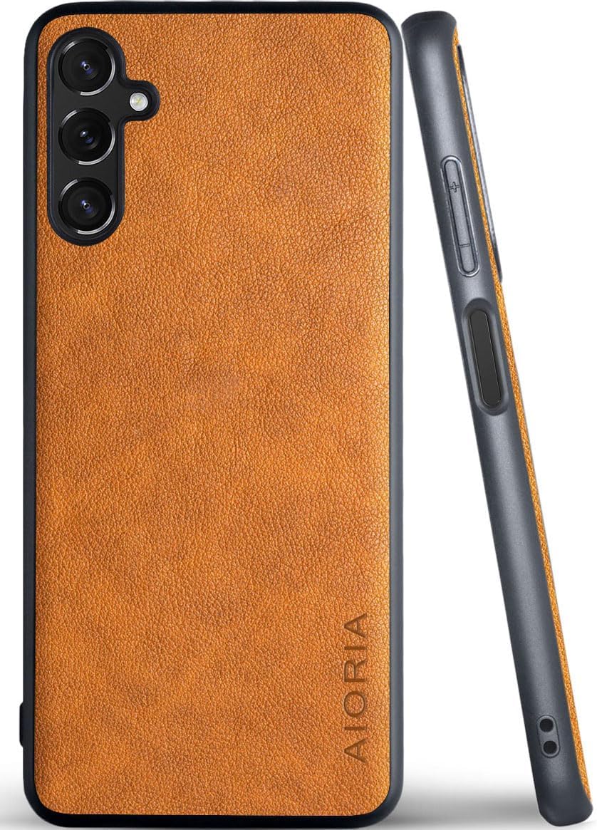 for Samsung Galaxy A Series Case A17 A56 A36 A26 A16 A55 A35 A25 A15 Premium Leather Cover Retro Design Full Protective Phone Case for Samsung Galaxy A26 5G (Red, A26)