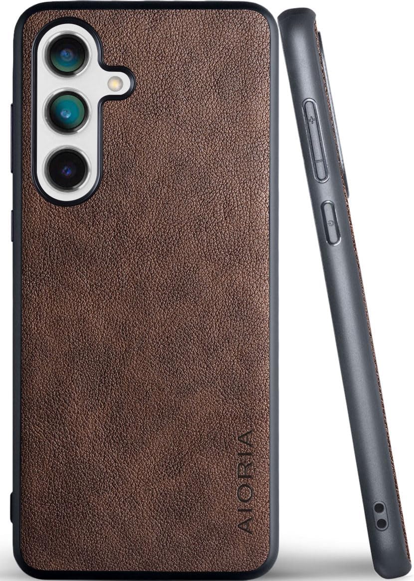 for Samsung Galaxy S Series Case Premium Leather Cover Retro Design Full Protective Phone Case for Samsung Galaxy S25 Ultra Edge FE Plus S24 FE5G