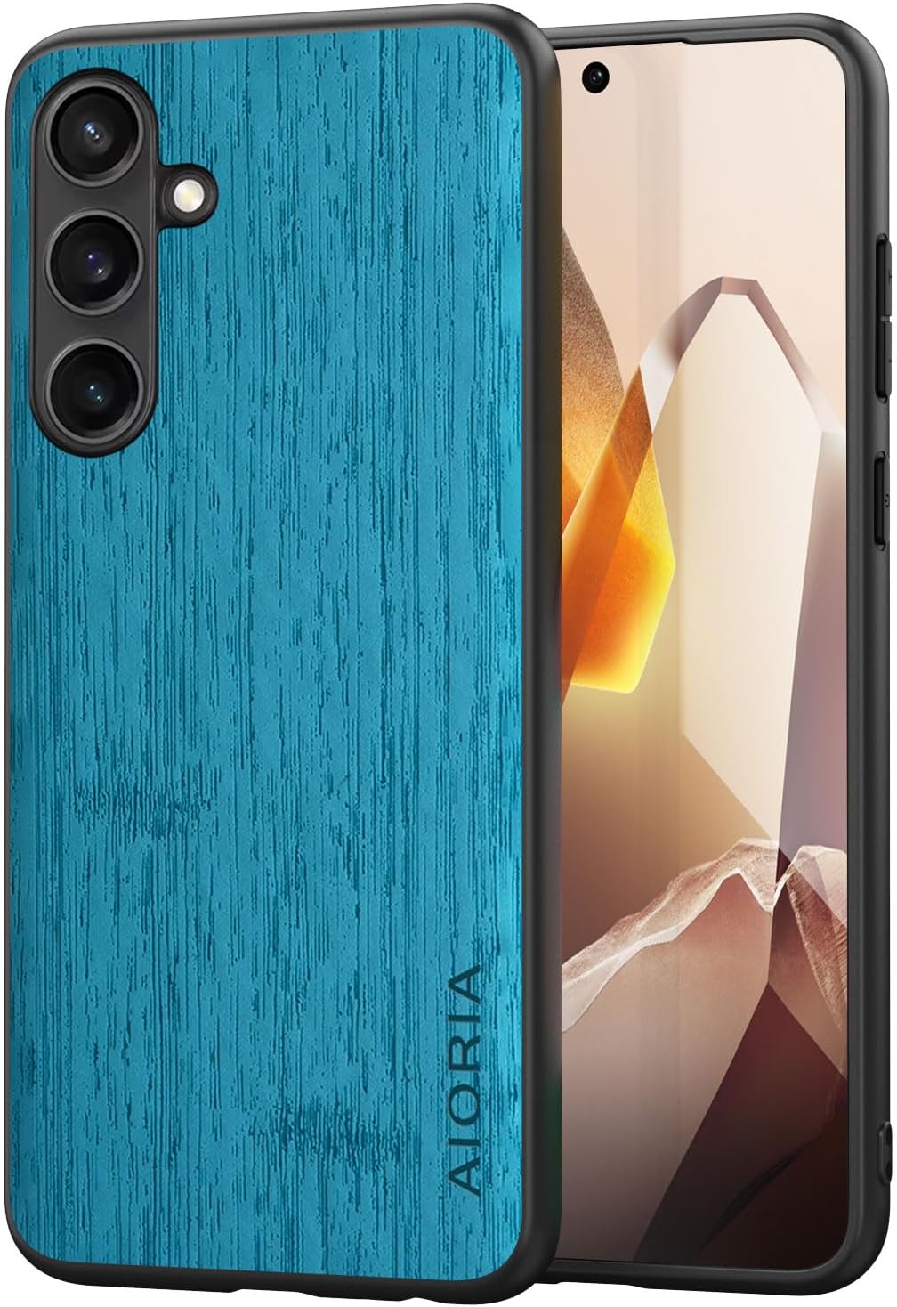 Case for Samsung Galaxy S24 FE 23 FE 21 FE Imitation Bamboo Pattern PU Leather Design Phone Case Protective Cover