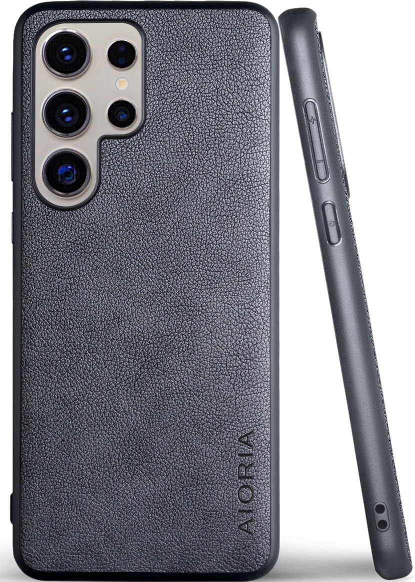 for Samsung Galaxy S Series Case Premium Leather Cover Retro Design Full Protective Phone Case for Samsung Galaxy S25 Ultra Edge FE Plus S24 FE5G