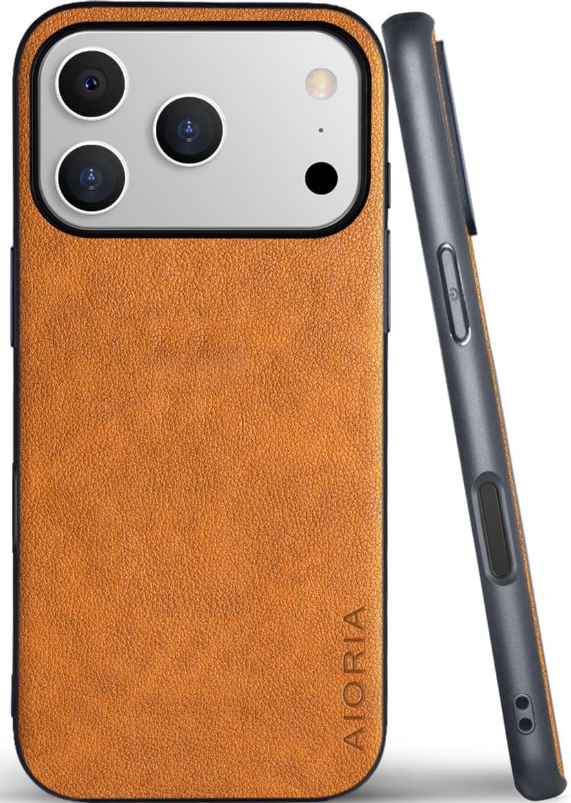 for iPhone Case Premium PU Leather Cover Retro Design Full Protective Phone Case for iPhone 17 16 Pro Max Plus 16e 5G
