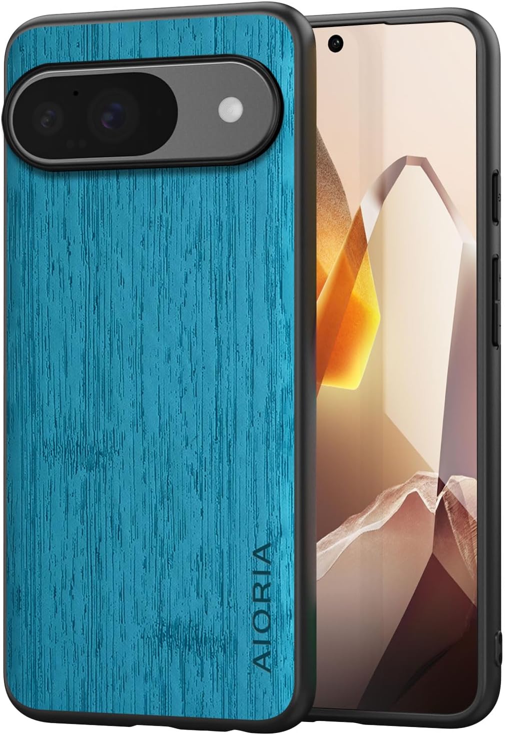 Case for Google Pixel 9 9A Imitation Bamboo Pattern PU Leather Design Phone Case Protective Cover