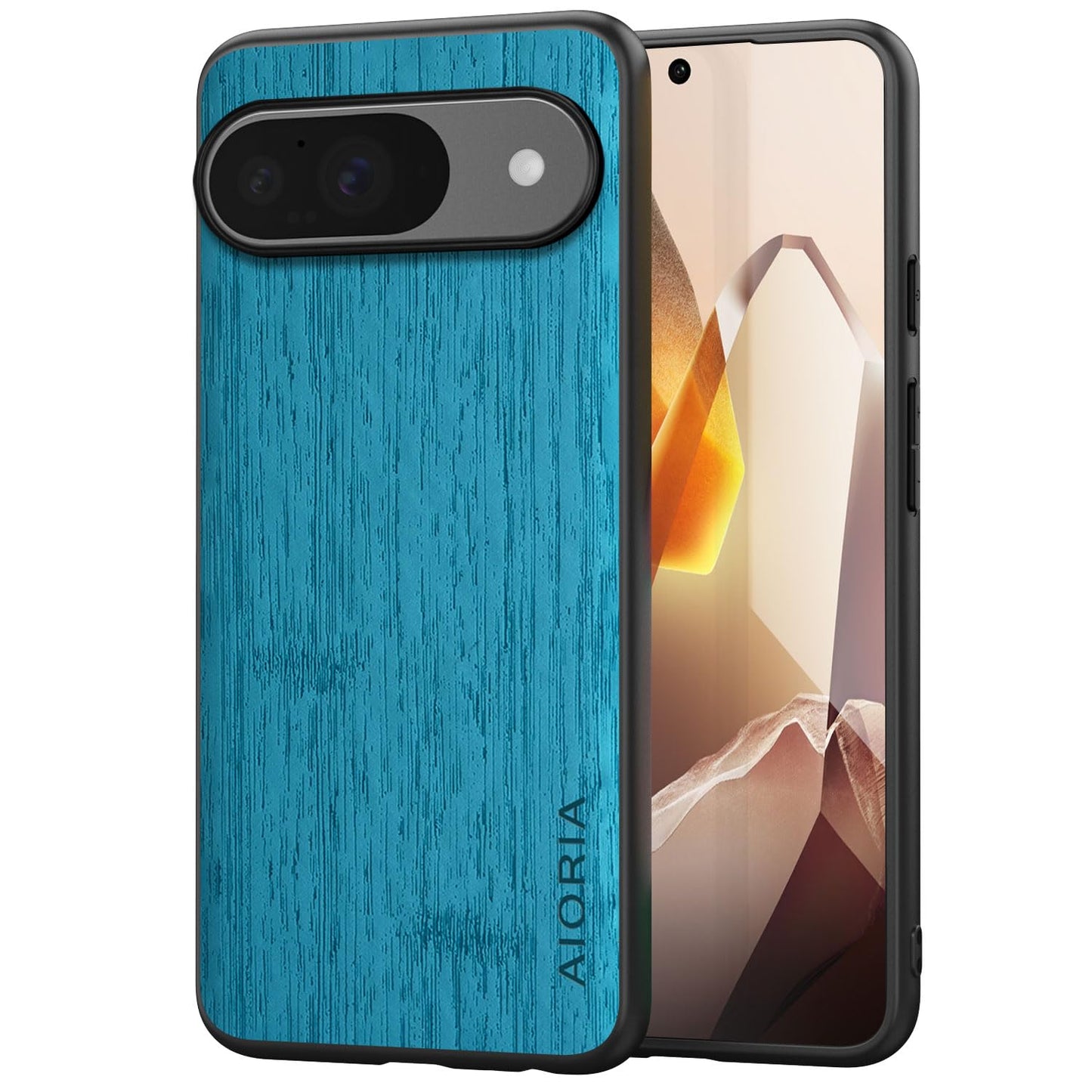 Case for Google Pixel 9 9A Imitation Bamboo Pattern PU Leather Design Phone Case Protective Cover