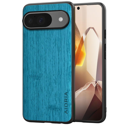 Case for Google Pixel 9 9A Imitation Bamboo Pattern PU Leather Design Phone Case Protective Cover
