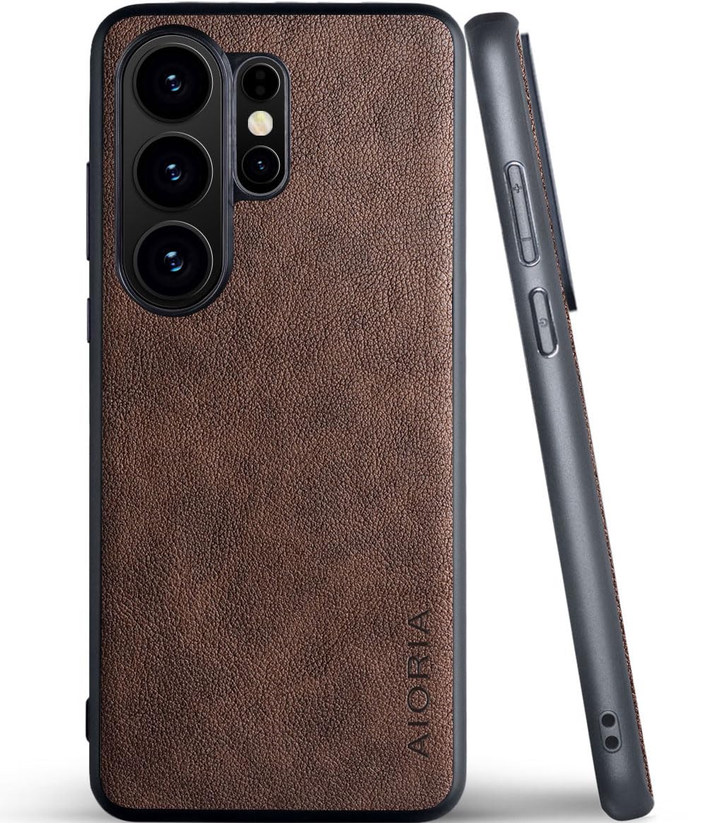 for Samsung Galaxy S26 Series Case Premium Leather Cover Retro Design Full Protective Phone Case