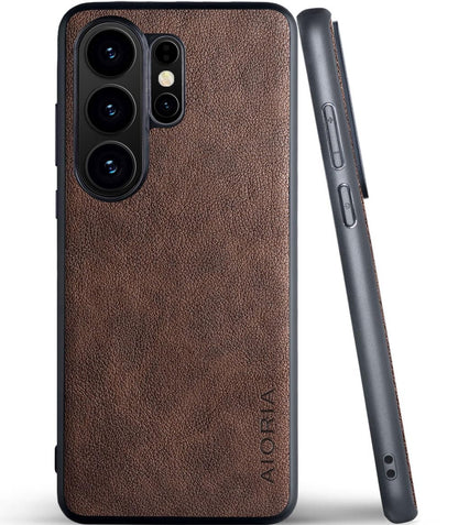 for Samsung Galaxy S26 Series Case Premium Leather Cover Retro Design Full Protective Phone Case