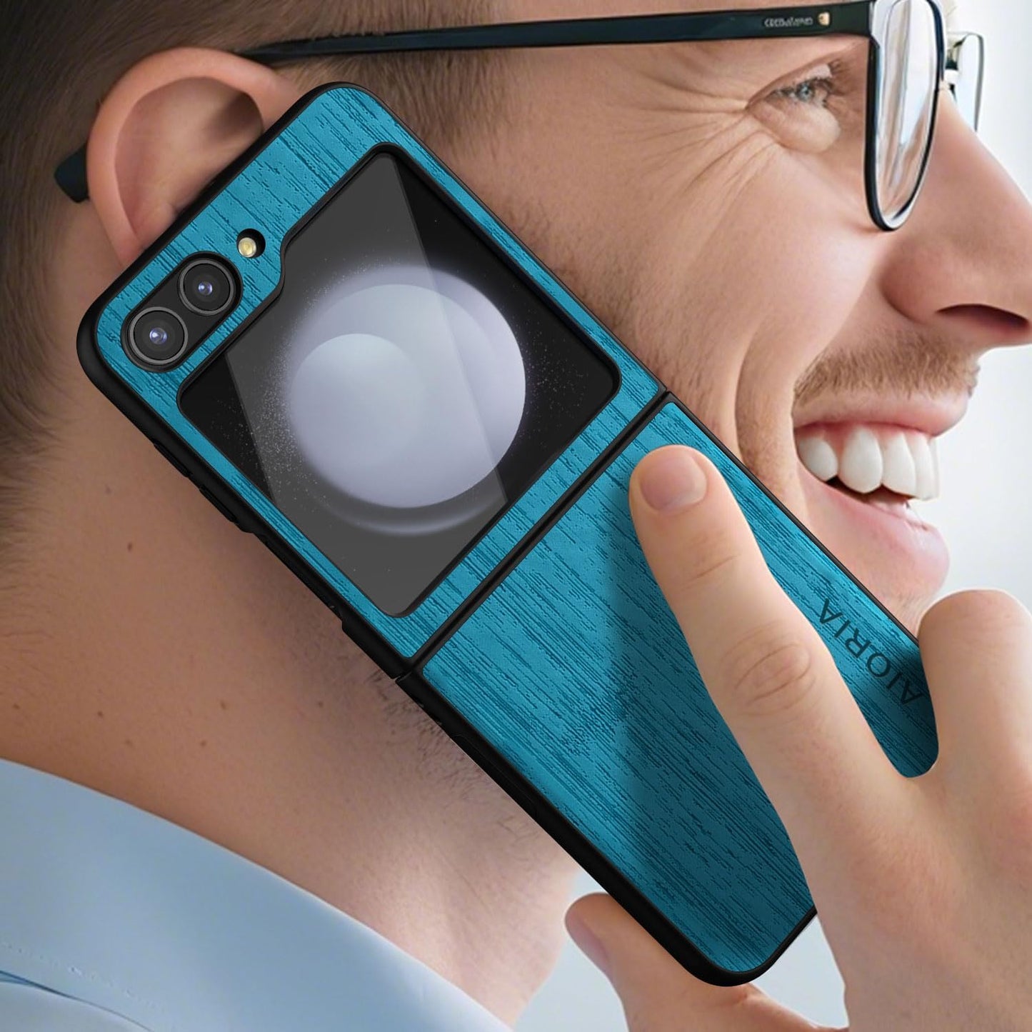 case for Samsung Galaxy Z Flip 5 6 7 Imitation Bamboo Pattern PU Leather Phone Case Protective Cover