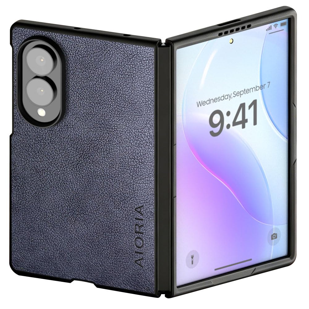 AIORIA for Samsung Galaxy Z Fold 8 Ultra Case Premium Leather Cover Retro Design Full Protective Case