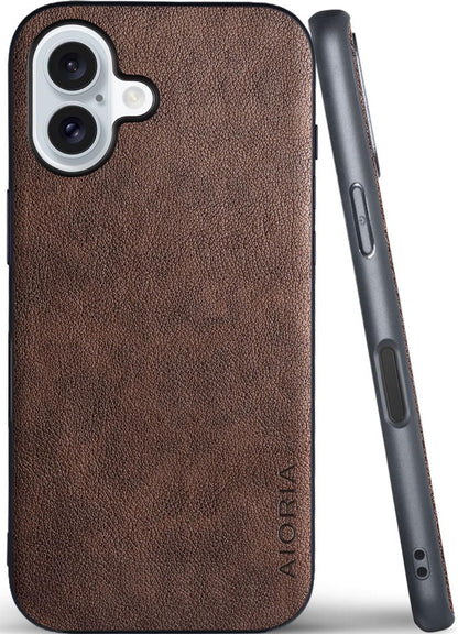 for iPhone Case Premium PU Leather Cover Retro Design Full Protective Phone Case for iPhone 17 16 Pro Max Plus 16e 5G