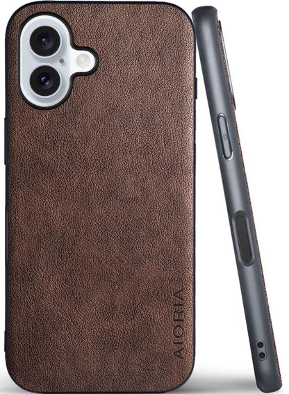 AIORIA for iPhone 18 Pro Max Case Premium Leather Cover Retro Design Full Protective Case (Red, for iPhone 18 Pro Max)