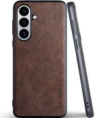 for Samsung Galaxy S26 Series Case Premium Leather Cover Retro Design Full Protective Phone Case
