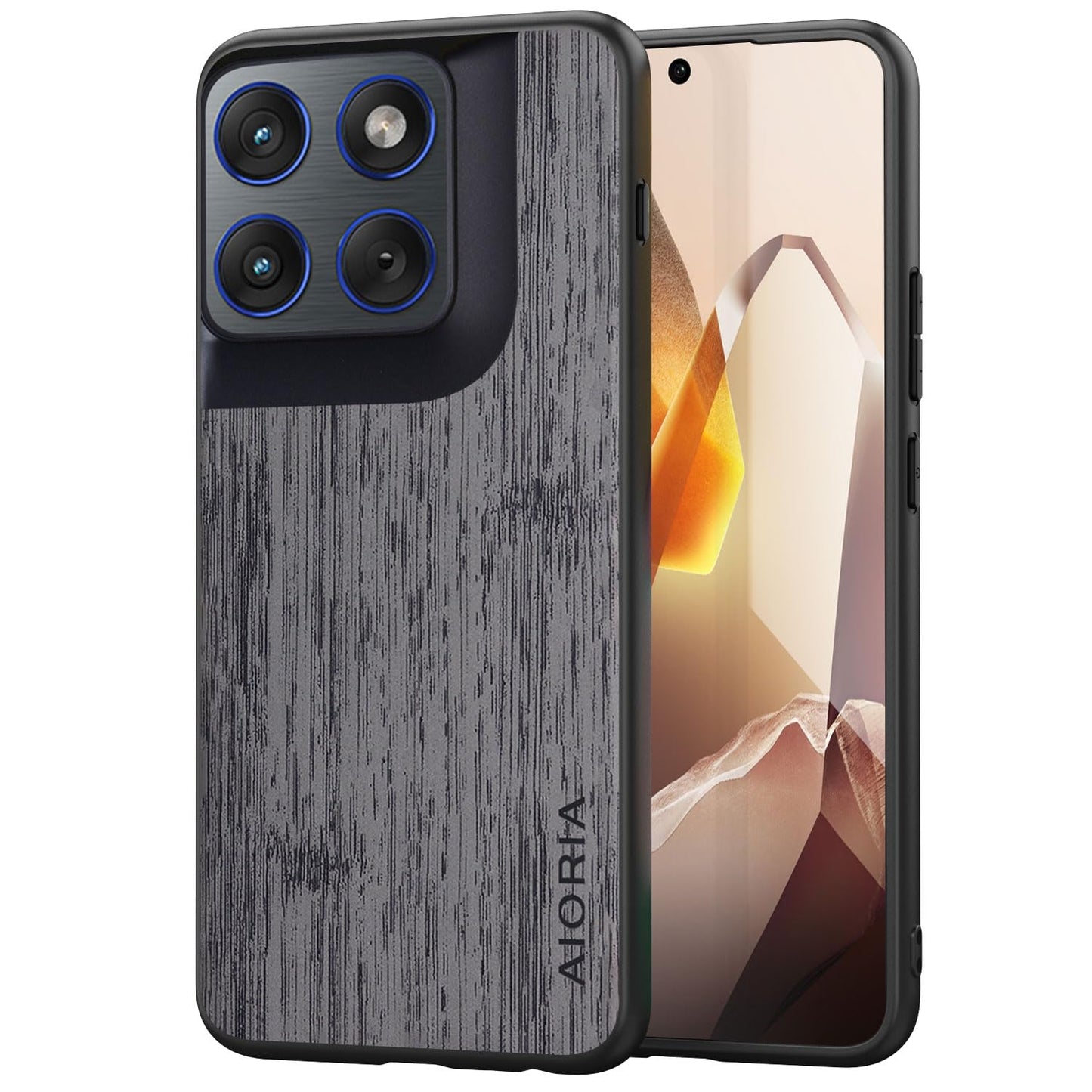 Case for Motorola Moto G Play Power Stylus 2025 Imitation Bamboo Pattern PU Leather Design Phone Case Protective Cover