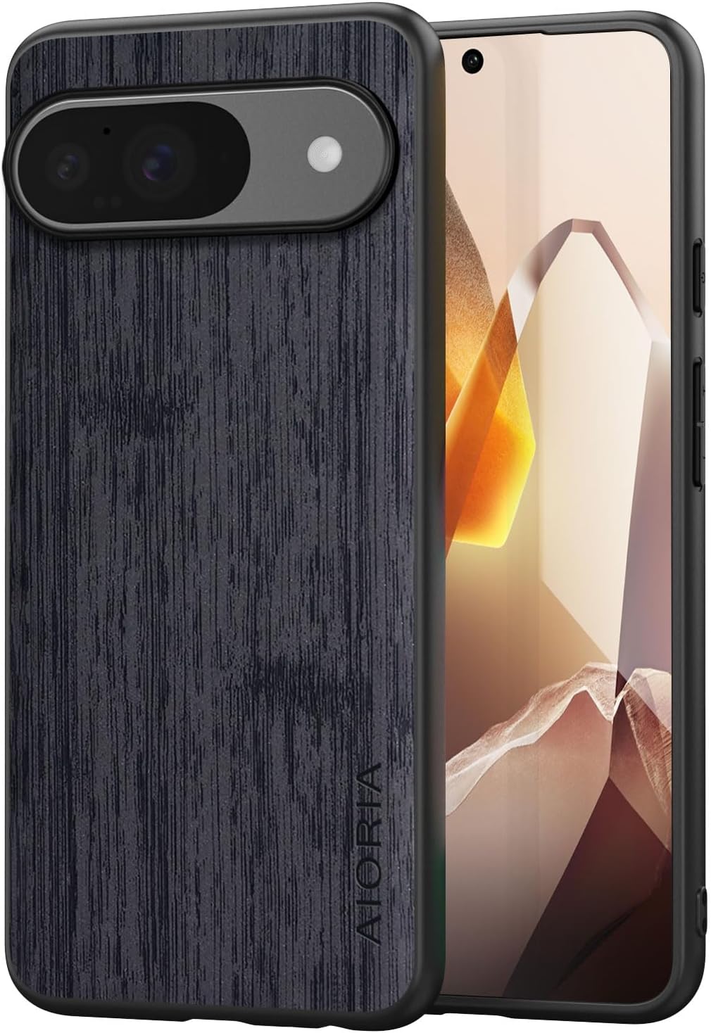 Case for Google Pixel 9 9A Imitation Bamboo Pattern PU Leather Design Phone Case Protective Cover