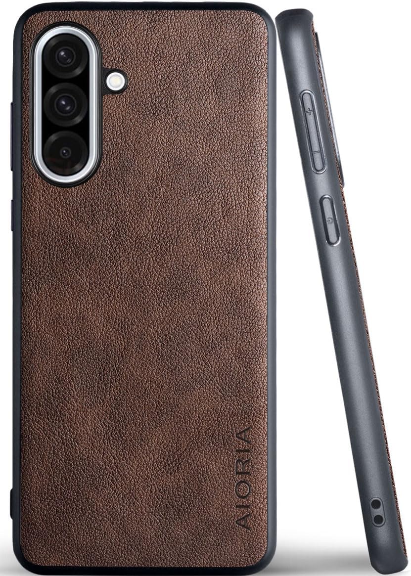 for Samsung Galaxy A Series Case A17 A56 A36 A26 A16 A55 A35 A25 A15 Premium Leather Cover Retro Design Full Protective Phone Case for Samsung Galaxy A26 5G (Red, A26)