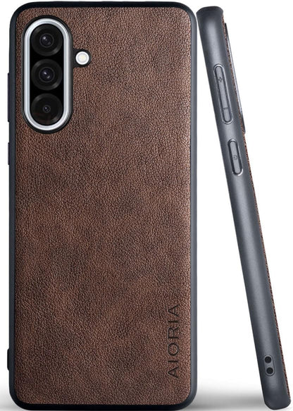 for Samsung Galaxy A Series Case A17 A56 A36 A26 A16 A55 A35 A25 A15 Premium Leather Cover Retro Design Full Protective Phone Case for Samsung Galaxy A26 5G (Red, A26)