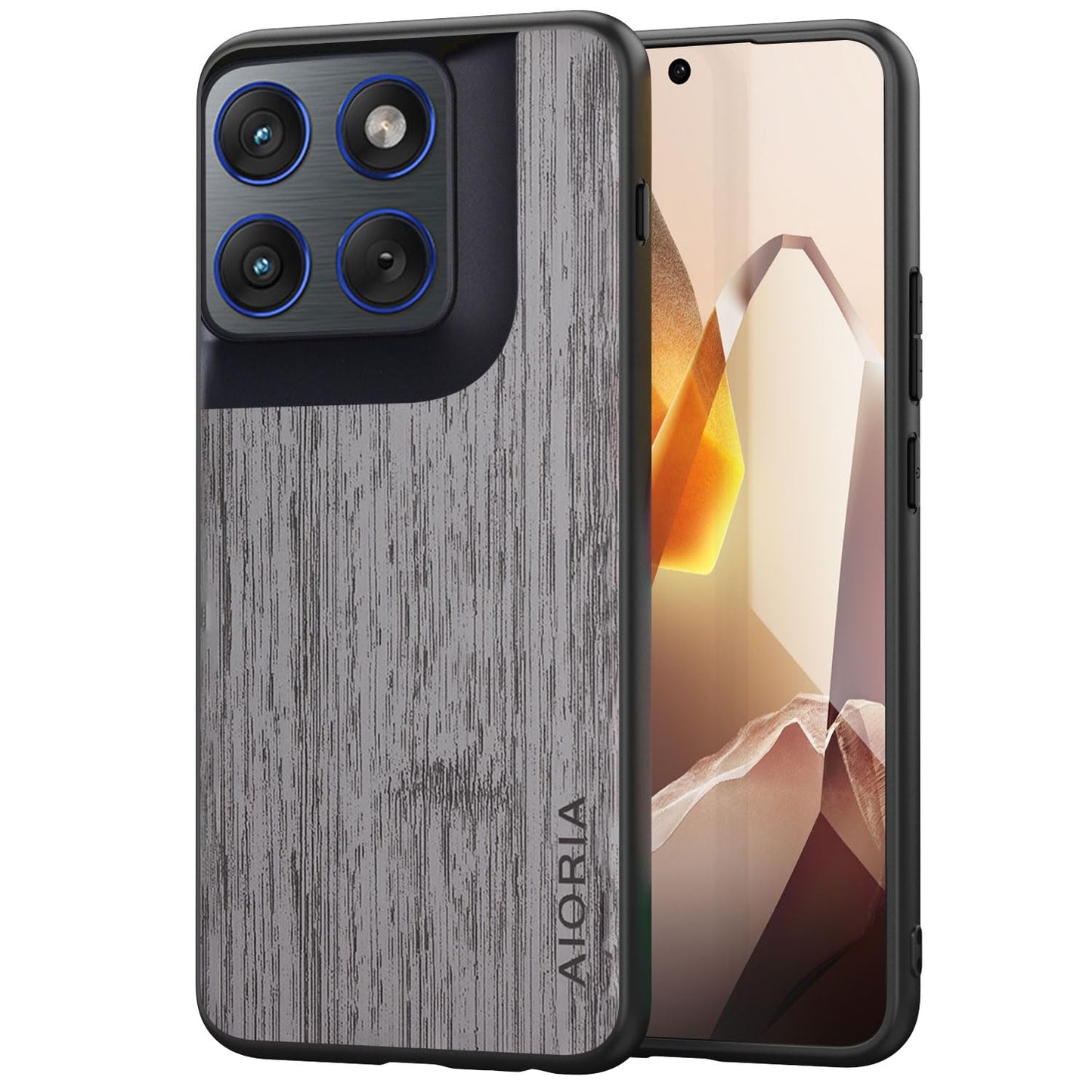 Case for Motorola Moto G Play Power Stylus 2025 Imitation Bamboo Pattern PU Leather Design Phone Case Protective Cover