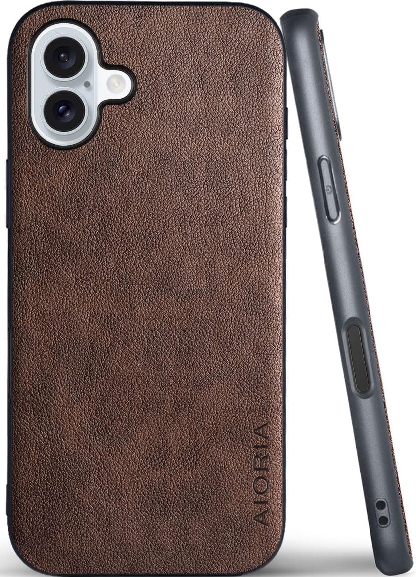 for iPhone Case Premium PU Leather Cover Retro Design Full Protective Phone Case for iPhone 17 16 Pro Max Plus 16e 5G