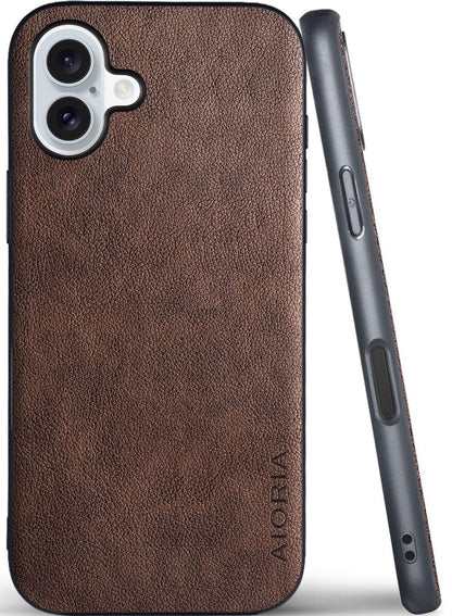 AIORIA for iPhone 18 Pro Max Case Premium Leather Cover Retro Design Full Protective Case (Red, for iPhone 18 Pro Max)