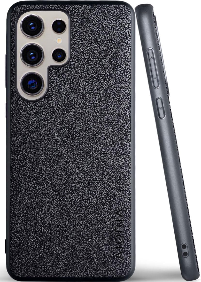 for Samsung Galaxy S Series Case Premium Leather Cover Retro Design Full Protective Phone Case for Samsung Galaxy S25 Ultra Edge FE Plus S24 FE5G