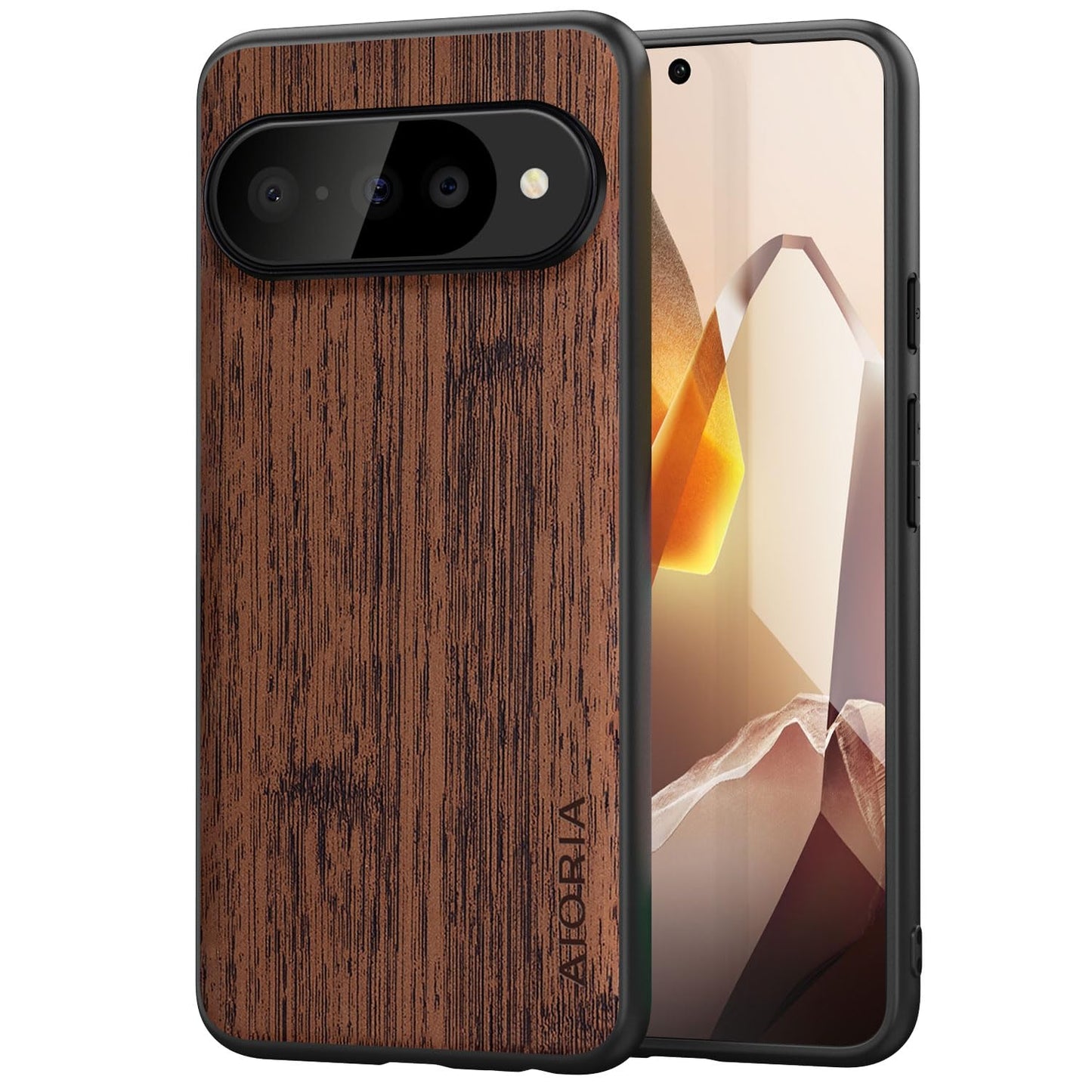 Case for Google Pixel 10 Pro XL Imitation Bamboo Pattern PU Leather Design Phone Case Protective Cover (Cyan, for Pixel 10 Pro XL)