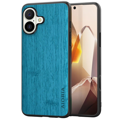 Case for iPhone 17 Pro Max Air Imitation Bamboo Pattern PU Leather Design Phone Case Protective Cover