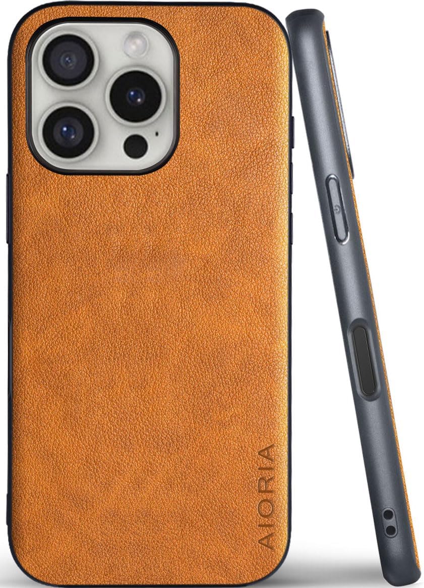 for iPhone Case Premium PU Leather Cover Retro Design Full Protective Phone Case for iPhone 17 16 Pro Max Plus 16e 5G