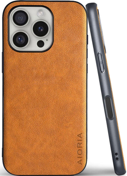 for iPhone Case Premium PU Leather Cover Retro Design Full Protective Phone Case for iPhone 17 16 Pro Max Plus 16e 5G