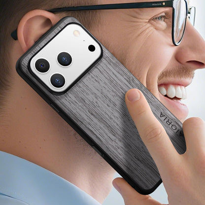 Case for iPhone 17 Pro Max Air Imitation Bamboo Pattern PU Leather Design Phone Case Protective Cover