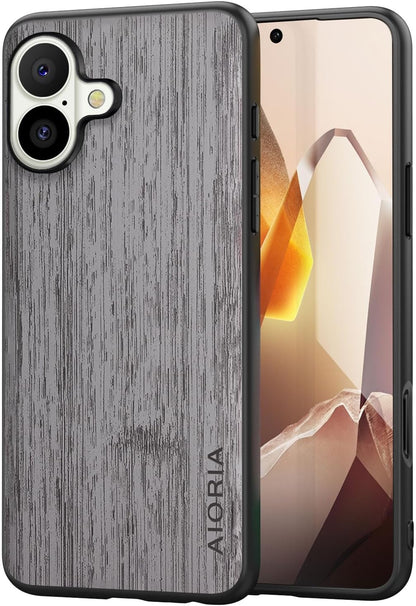 Case for iPhone 17 Pro Max Air Imitation Bamboo Pattern PU Leather Design Phone Case Protective Cover