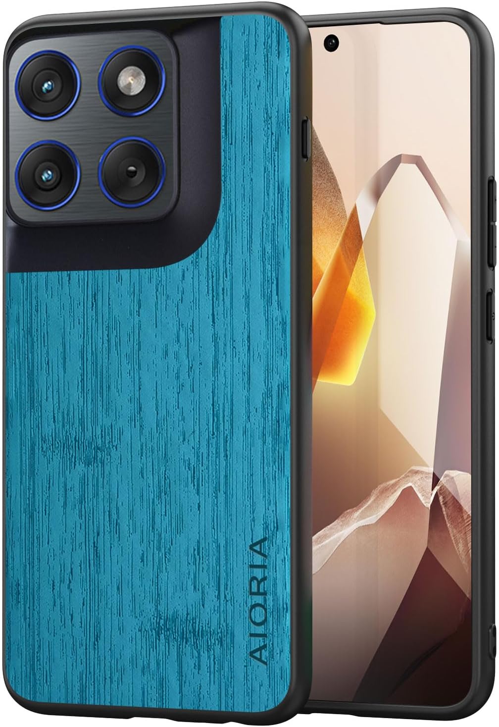 Case for Motorola Moto G Play Power Stylus 2025 Imitation Bamboo Pattern PU Leather Design Phone Case Protective Cover