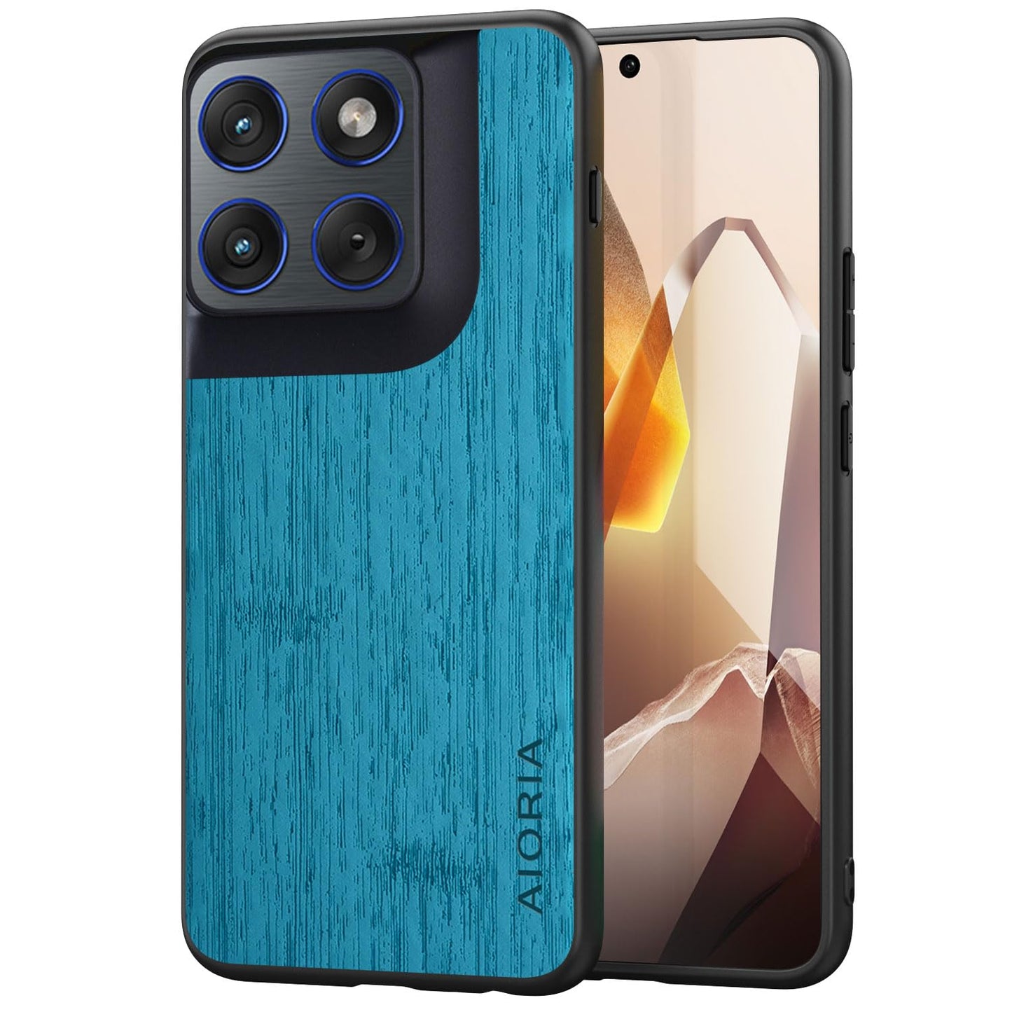 Case for Motorola Moto G Play Power Stylus 2025 Imitation Bamboo Pattern PU Leather Design Phone Case Protective Cover