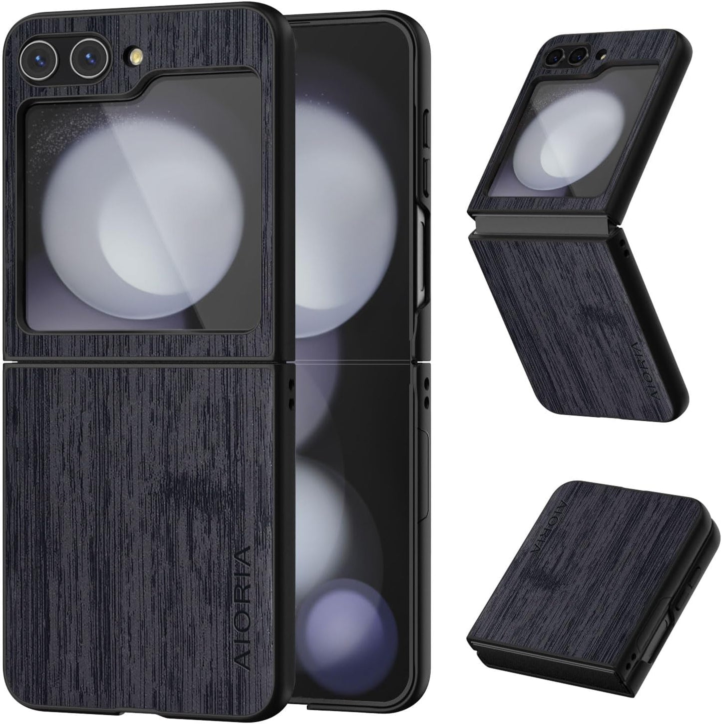 case for Samsung Galaxy Z Flip 5 6 7 Imitation Bamboo Pattern PU Leather Phone Case Protective Cover