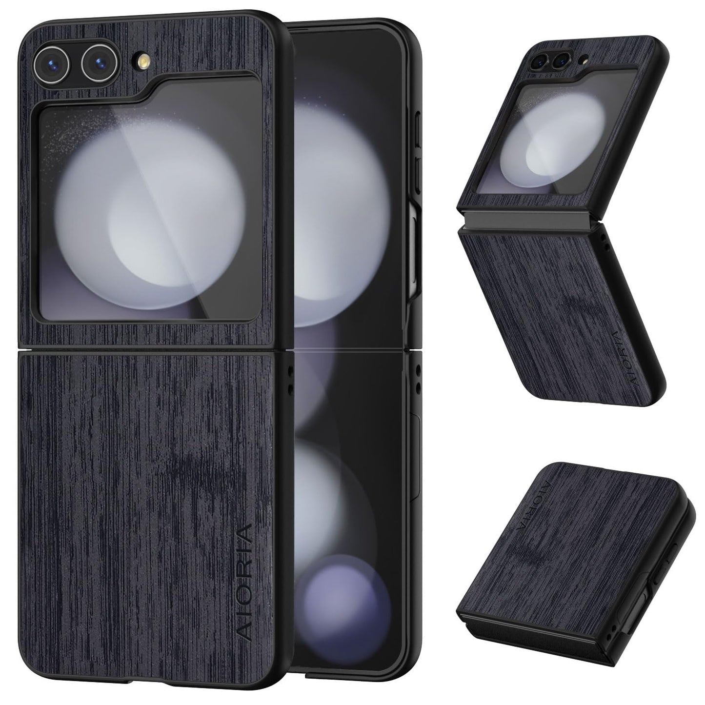 case for Samsung Galaxy Z Flip 5 6 7 Imitation Bamboo Pattern PU Leather Phone Case Protective Cover