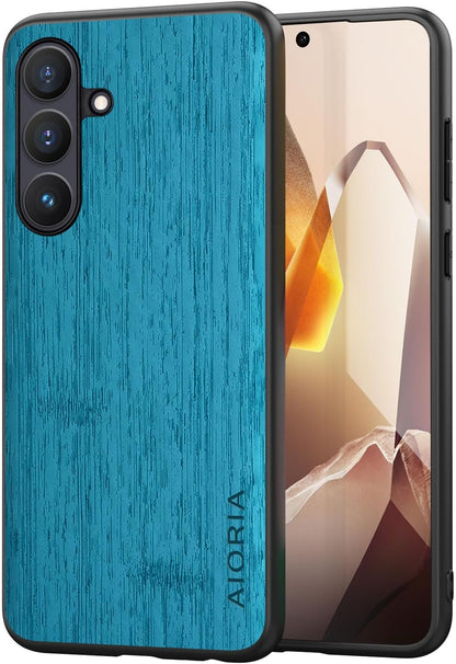 for Samsung Galaxy S25 FE Case Imitation Bamboo Pattern PU Leather Design Phone Protective Cover (Coffee, for Galaxy S25 FE)