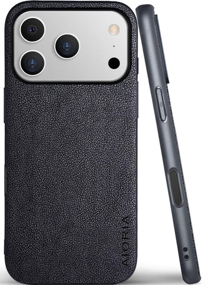 AIORIA for iPhone 18 Pro Max Case Premium Leather Cover Retro Design Full Protective Case (Red, for iPhone 18 Pro Max)