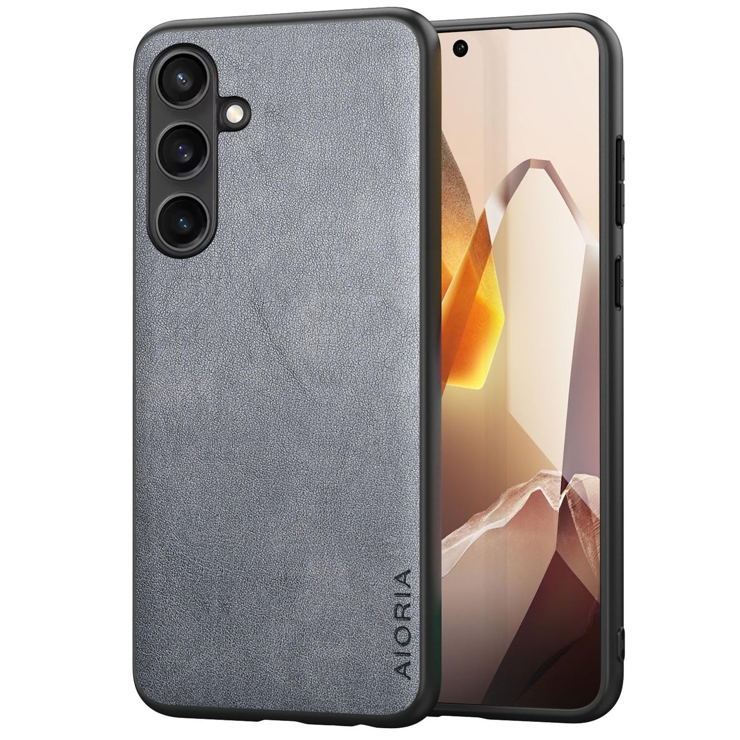 for Samsung Galaxy S25 Plus Case Simple Classic Design Durable Premium PU Leather Phone Case (Brown, for Samsung Galaxy S25 Plus)