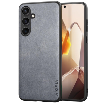 for Samsung Galaxy S25 Plus Case Simple Classic Design Durable Premium PU Leather Phone Case (Brown, for Samsung Galaxy S25 Plus)