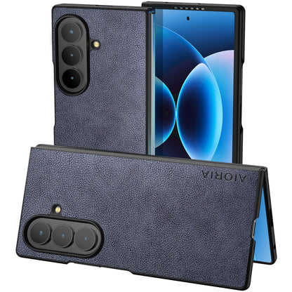 AIORIA for Samsung Galaxy Z Fold 8 Ultra Case Premium Leather Cover Retro Design Full Protective Case