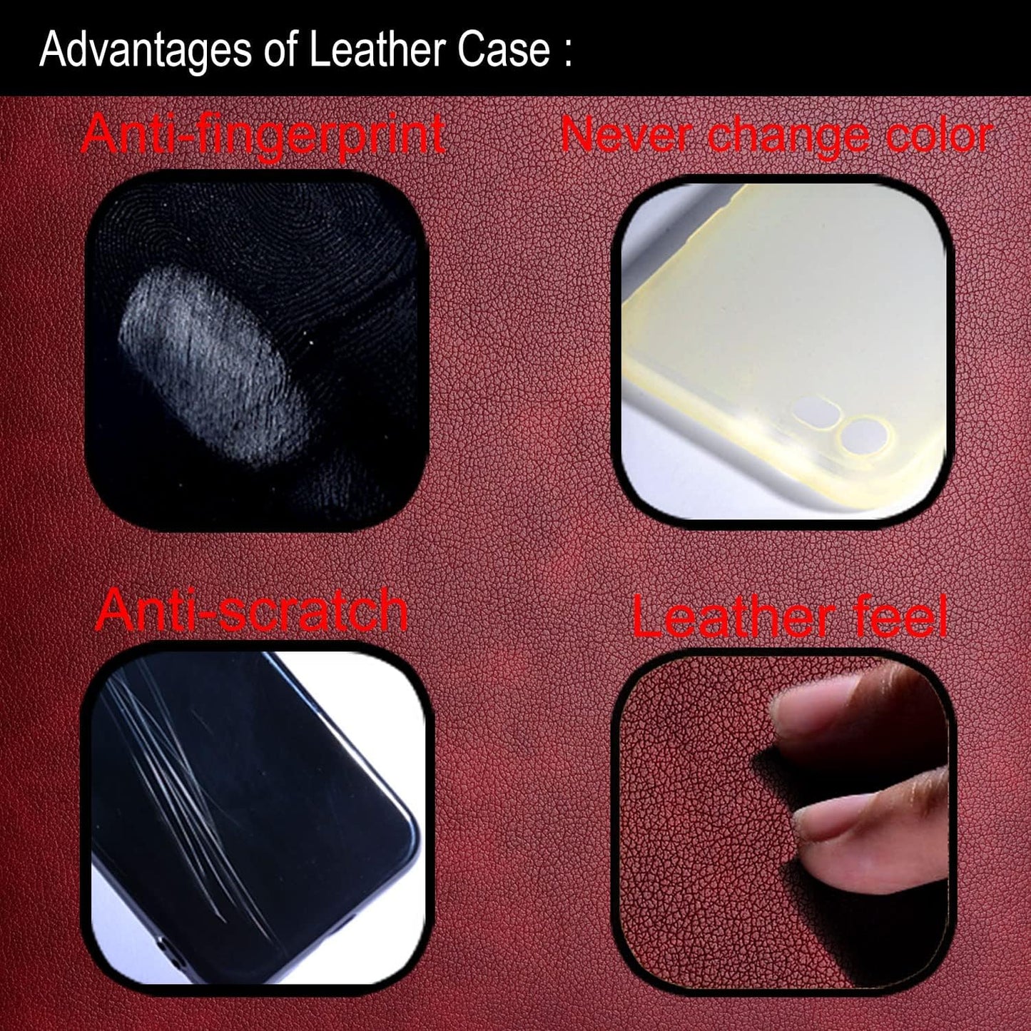 for Samsung Galaxy A Series Case A17 A56 A36 A26 A16 A55 A35 A25 A15 Premium Leather Cover Retro Design Full Protective Phone Case for Samsung Galaxy A26 5G (Red, A26)