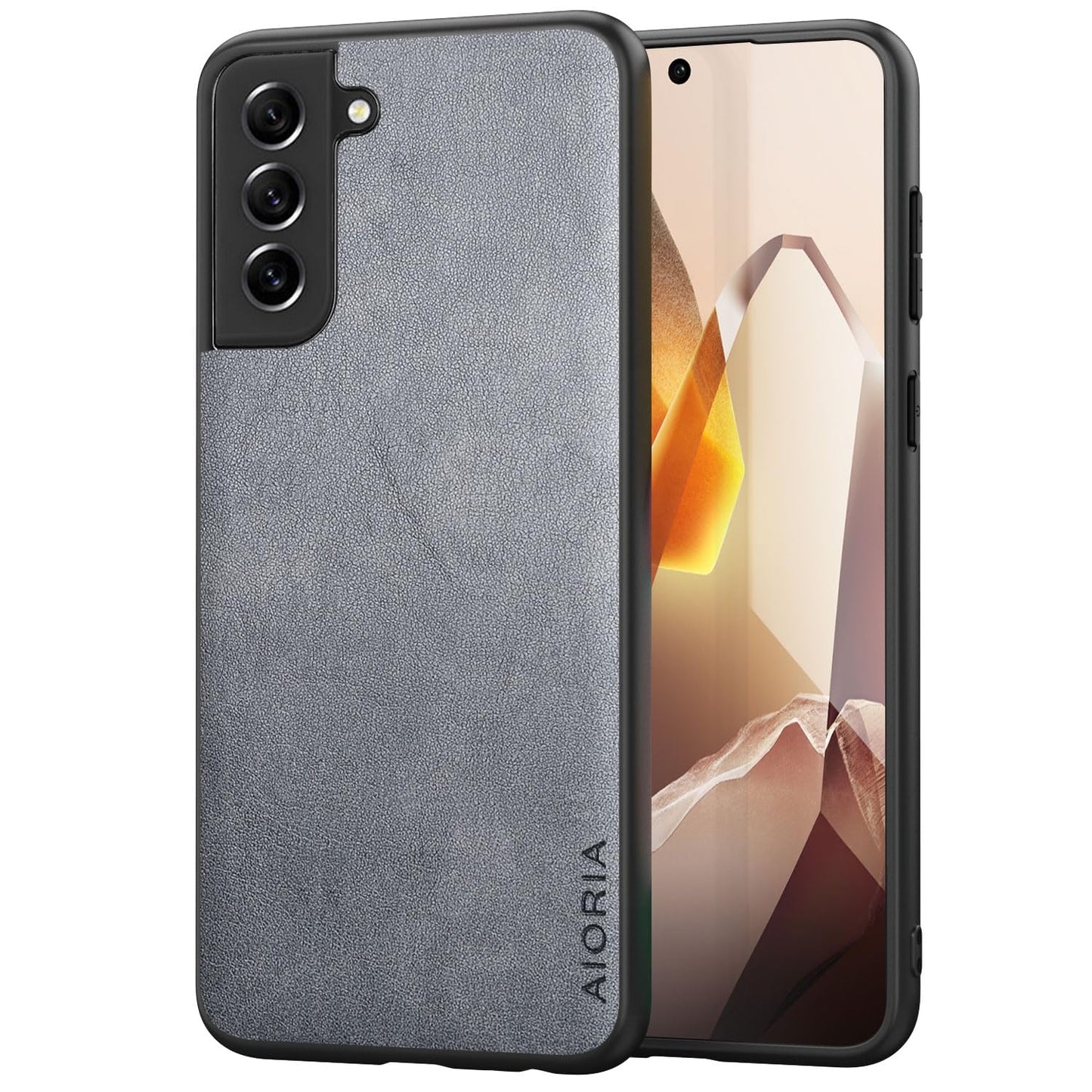 for Samsung Galaxy S25 Plus Case Simple Classic Design Durable Premium PU Leather Phone Case (Brown, for Samsung Galaxy S25 Plus)