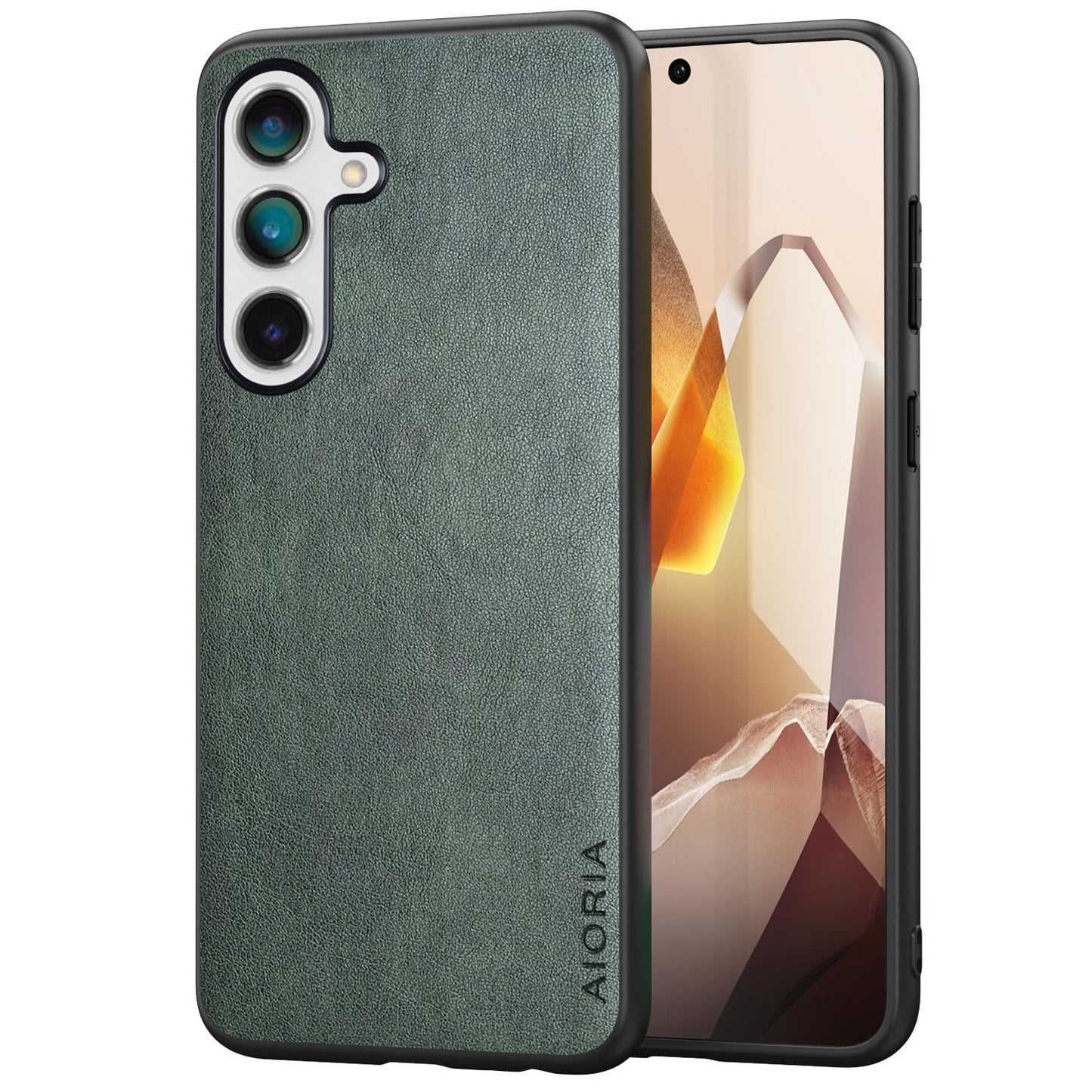 for Samsung Galaxy S25 Plus Case Simple Classic Design Durable Premium PU Leather Phone Case (Brown, for Samsung Galaxy S25 Plus)