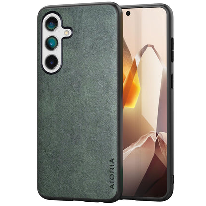 for Samsung Galaxy S25 Plus Case Simple Classic Design Durable Premium PU Leather Phone Case (Brown, for Samsung Galaxy S25 Plus)