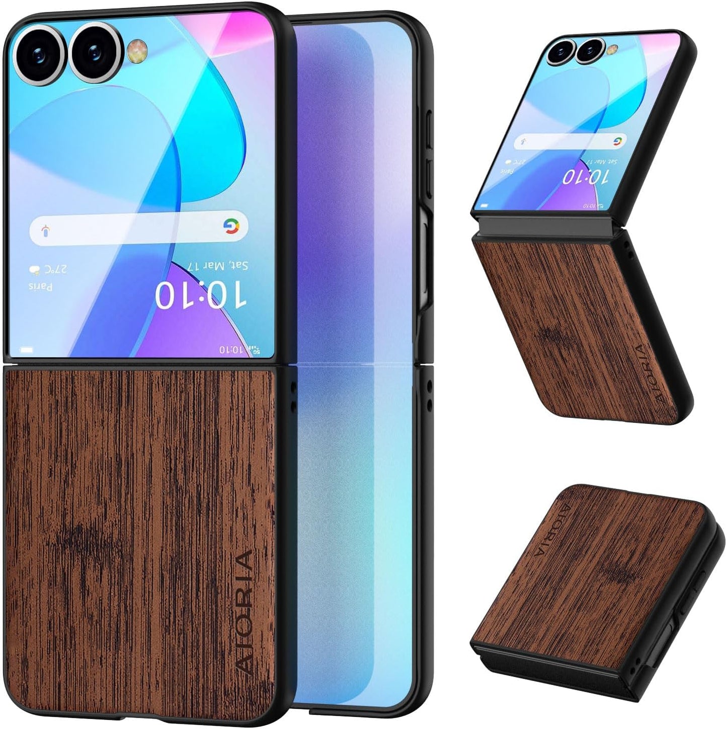 case for Samsung Galaxy Z Flip 5 6 7 Imitation Bamboo Pattern PU Leather Phone Case Protective Cover