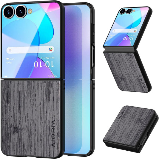 case for Samsung Galaxy Z Flip 5 6 7 Imitation Bamboo Pattern PU Leather Phone Case Protective Cover