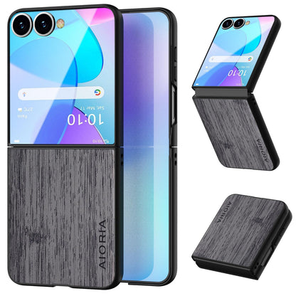 case for Samsung Galaxy Z Flip 5 6 7 Imitation Bamboo Pattern PU Leather Phone Case Protective Cover