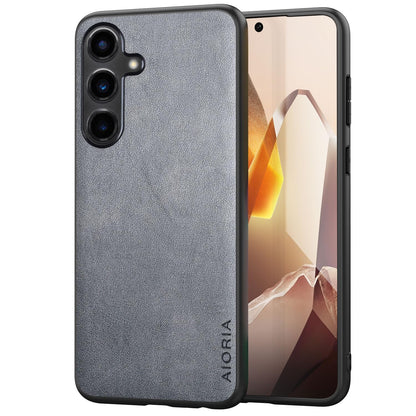 for Samsung Galaxy S25 Plus Case Simple Classic Design Durable Premium PU Leather Phone Case (Brown, for Samsung Galaxy S25 Plus)